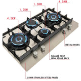 Four-burner gas/coal Built-in household natural European stainless steel gas stove