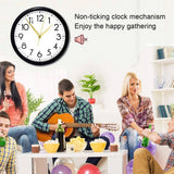10Set Silent Large Wall Quartz Clock Movement Mechanism DIY Hands Replacement Repair Parts Kits with Back Cover