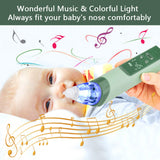 Baby Nasal Aspirator Electric Nose Cleaner with 3 Silicone Tips & Suction Strengths Built-in Flashlight and Music
