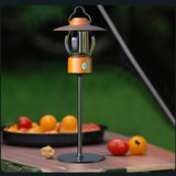 Retro Hanging Lamp Portable Camping Lamp Outdoor Hanging Tent Lamp Flashlight Multifunctional Rechargeable Lighting