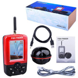 Wireless Portable Fish Finder 45M/135FT Sonar Depth Sounder Alarm Ocean River Lake echo sounder