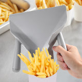 Plastic Scoop French Fries Loader Chip Packaging Shovel Funnel Popcorn Fast Food Double Handle