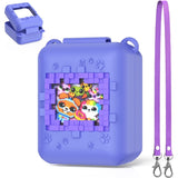 Silicone Cover Case for Bitzee Interactive Toy Digital Pet Case, with Shoulder and Hand Strap, Protective Skin Sleeve