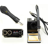 815P High Frequency Welding Station with 3 Blowers 3 Blades 1 Soldering Iron 1 Heat Gun - DIY Enthusiasts
