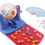 Traditional Chips Professional Set with Bingo Cage for Travel Party Festivals Entertainment Game Kids