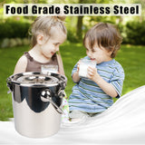 Pasture Breeding Equipments Bucket Automatic Electric Pulsating Milker for Farm Cows Goats Sheep Vacuum Pump 5L Milking Machine