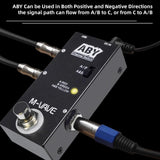 M-VAVE Line Selector Mini Effect True Bypass Guitar Bass Pedal AB Box - ABY Channel Switch