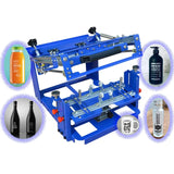 Small Cylindrical Wine/Cosmetic Bottle/Insulation Cup Curved Screen Printing Machine