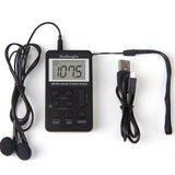 Foreign trade source am fm mini portable digital display elderly radio charging small radio USB interface