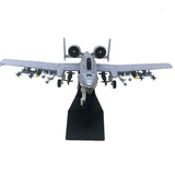 1:100 A-10 Attack Plane Metal Fighter Diecast Aircraft With Stand Display Model For Kids Adult Home Office Decor