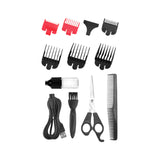 Kemei Km-2619 Hot Selling USB Rechargeable Rigid Body Professional Men Beard Trimmer Electric Hair Clipper
