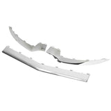 3pcs Gloss Chrome Front Bumper Lower Trim Replacement for Mercedes‑Benz E‑Class C207 Coupe AMG Line Facelift 2014 2015 2016 2017