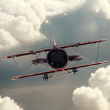 Creative European Retro Iron Aircraft Home Wall Decoration Electronic Clock