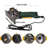 580W Mini Corded Electric Compact Circular Saw with Laser Guide Scale Ruler Vacuum Port 3 Blades for Cutting Wood