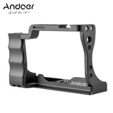 Andoer Cage Kit for Canon EOS M50 DSLR Cameras Top Handle Camera Video Rig Aluminum Alloy with Cold Shoe Mount