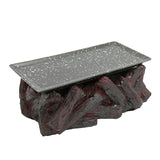 Japanese Style Volcanic Charcoal Modeling Barbecue Plate Ceramic Plate Charcoal Barbecue Meat Dry Ice Hotel Restaurant Tableware