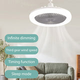 30W Aromatherapy with Light E27 Lamp Cap Wireless Remote Control Silent Ceig Fan for Bedroom Living Room Kitchen