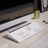 Desktop Keyboard Mini Whiteboard Writing Tempered Glass Business Office Erasable Note Memo Wrist Rest Board Easy Install