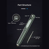 S20(K) Nano Electric 0.91 Inch OLED 500℃ Support PD/QC Powers Compatible With C115 Soldering Iron