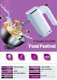Portable Mixer, Egg Whisk, Multifunctional Electric Processor, Kitchen Automatic Cream Food Cake Baking, 220W, 5 Power