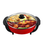 Hot Double Soup Pots Non Stick less Home Kitchen Cookware Twin Divided Shabu Pot Electric Cooker 6L