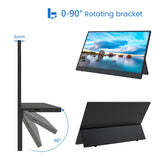 Retail Portable Monitor 14.1 Inch 1080P Full HD Laptop External Second Screen Gaming IPS Computer Display Screen Extender