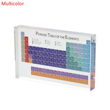 Chemical Element Display Acrylic Periodic Table Kids Teaching School Display With Real Elements Samples Letter Decoration