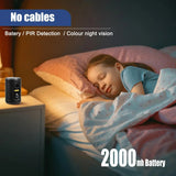 1080P Mini Wifi Battery Long Standby Indoor PIR Detection Wireless Wide Lens CCTV Video IP Security Home HD Camera APP