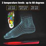Pair of USB Heated Shoe Insoles with Remote Control - Warm Sock Mat, Electrically Heating Insole, Electric Heater Pad.
