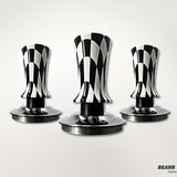 1pc Adjustable Depth Concentrate Tamper - Transparent Black and White Plaid