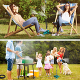Outdoor Water Sprayer Misting Coog Nozzle System Multi Heads Flexible Standing Misters For Greenhouses Plants