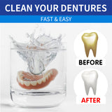 Jaysuing Denture Tablets Removes Odor & Stains | Oral Retainer Cleaner for Aligners Teeth Capped Cleaning Tablet 100PCS