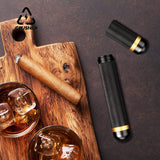 Aluminum Alloy Case Portable Humidor Moisture Storage Tube Pocket Metal Tobacco Cigarettes Holder Cigar Accessories