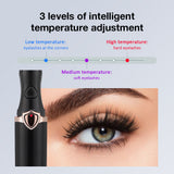 Electric Heated USB Rechargeable Eyelashes Quick Heating Natural Eyelash Curler Long Lasting Makeup