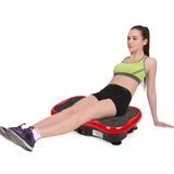 Exercise Fitness Slim Vibration Trainer Platform with Body Shaper Resistance Band. 120KG Max Bearing. HWC.