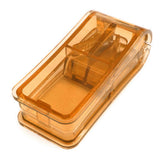 Tablet Cutter with Stainless Steel Blades and Blade Guard for Small Large Tablet Vitamins Brown
