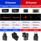 Android 9.0 Honeywell 1D 2D Scanner Red PDA with Charge Cradle Handheld POS Terminal Data Collector Reader QR Barcode Scanning Inventory Managememt WiFi Bluetooth 4G GPS NFC