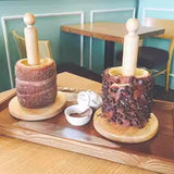 220V 110V Chimney Cake Oven Grill hine Stainless Steel Bread Roll Ice Cream Cone Kurtos Kalacs Waffle Maker