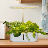 Smart Garden Hydroponics Growing System - 24W Full Spectrum 104 LED Desk with Water Pump Grow Light for Potted Plants