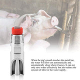 10 Stainless Steel Pig Dispenser, Automatic Water Nozzle, Drinking Nipple