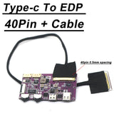 Isdn USB Type-c To EDP Driver Board 2K 4k 60hz 30PIN 40PIN LED LCD Projector Screen Display Laptop Notebook Phone Coaxial Cable