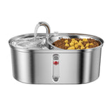 3L Stainless Steel Cat Water Automatic Drinker Feeder Food Dispenser Drinking Fountain Bowls For Cats Feeding