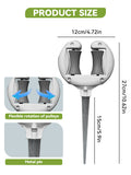Metal Pin Water Pipe Rack Top Roller Lawn Spike Holder Garden Watering Hose Positioning Guide