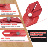 CNC-hined Metal Woodworking Ruler Trim Carpentry Tools Finishing Work for Measuring Marking Short Offsets
