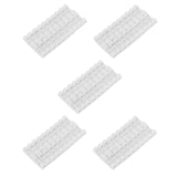100Pcs Wire Fixing Clamp Clip Desktop Clear Up Holder Clamps Cable Clip Device USB Cord Clips Holder Organiser(White)