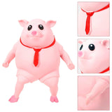 Pink Gifts Kids Adults, Decompress , Funny Pig Man Sensory Stress Toy For Girl Boy
