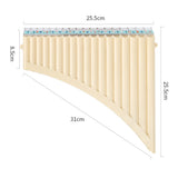 18 Flute C Key Panpipes Pan Pipes Mouthpiece Wind Instrument for Students Beginners with Carrying Bag