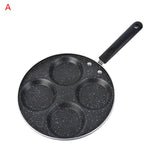 Four-Hole Omelet Pan For Eggs Ham Steak Pan Cake Maker Frying Pans Creative No Oil-Smoke Pan Non-Stick Pan Grill Pan Cooking Pot