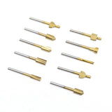10pcs Set Box 3mm HSS Titanium Router Bits Wood Cutter Milling Fits Dremel Rotary Tool Engraving Machine Knife Sharpening Slot