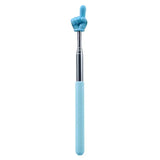 Compact Portable Telescc Teacher Pointer Anti-slip Finger Shape Presenter Stick for School Classroom Supplies